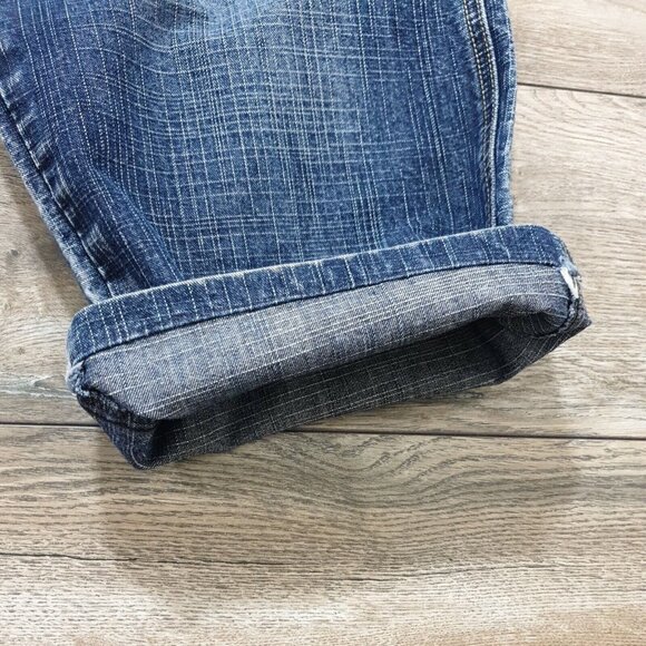 CJ Mens Jeans 36 Waist (ALTERED To 26 Inseam) Denim Medium Wash Wide Leg Blue - Picture 4 of 11